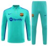 Barcelona Trainings Sweatshirt Quarter-zip 2023-24 Blauwe - Kids